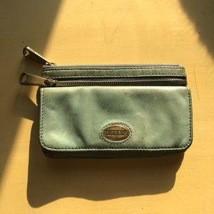 Turquoise Fossil wallet